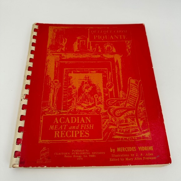 Other - Vintage Acadian Meat And Fish Recipes Mercedes Vidrine 1970 Cajun Cookbook